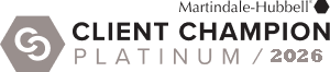 Martindale-Hubbell | Client Champion | Platinum 2026 badge